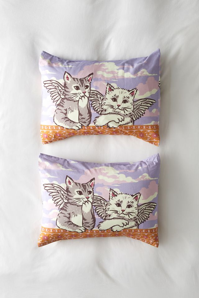 Angel Cat Sham Set #1