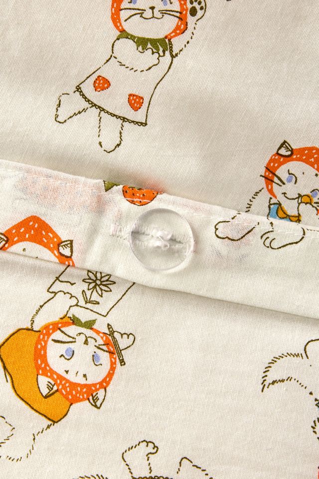 Strawberry Cat Core Duvet Cover Set #4