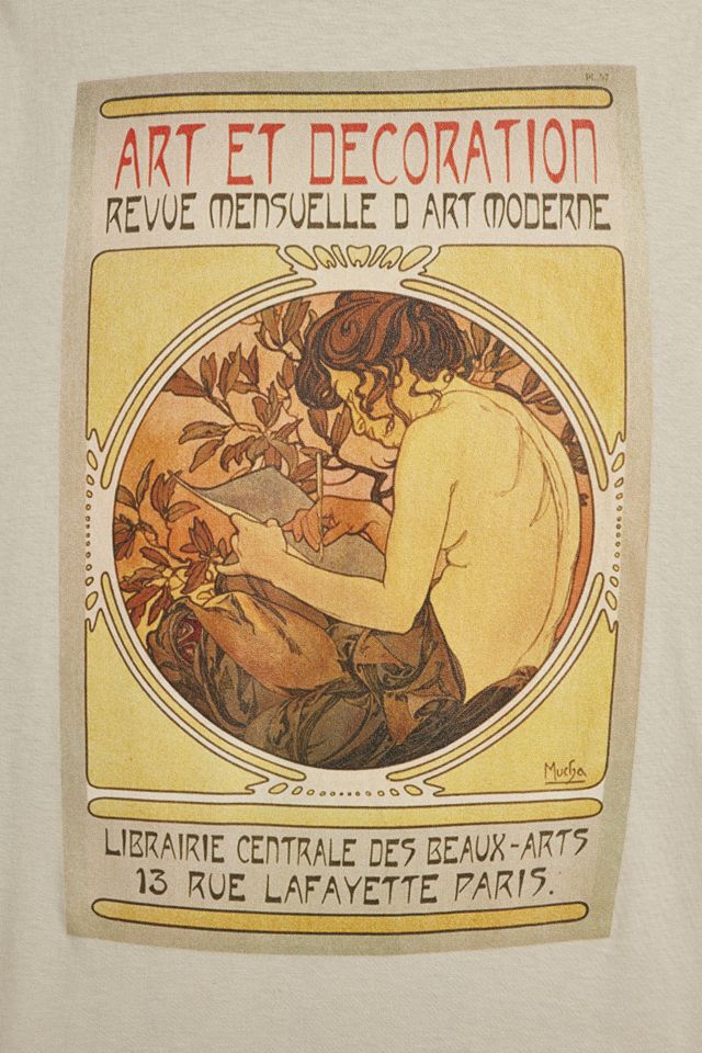 Alphonse Mucha Art Et Decoration Graphic Tee #1
