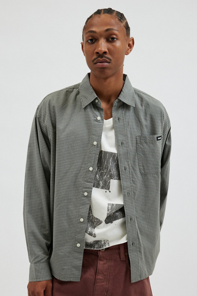 XLARGE Gingham Check Long Sleeve Button-Down Shirt | Urban Outfitters
