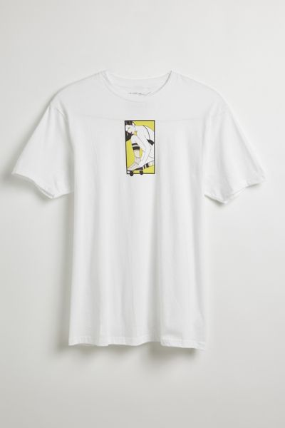 Urban Outfitters Patrick Nagel Roller Skate Tee In White, Men's At