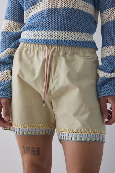 Mouty Embroidered Beach Short