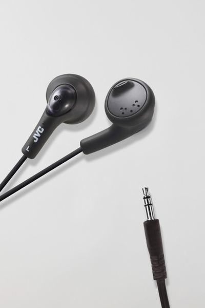 Urban Outfitters Jvc Gumy Wired Earbud Headphones In Olive Black At  In Olive Black