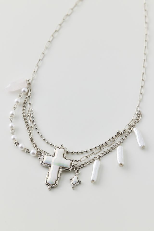 Layered Cross Necklace Urban Outfitters Canada