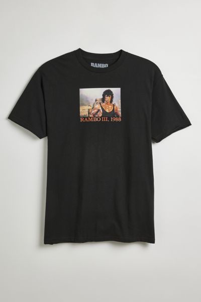 Urban Outfitters Rambo Photo Graphic Tee In Black, Men's At