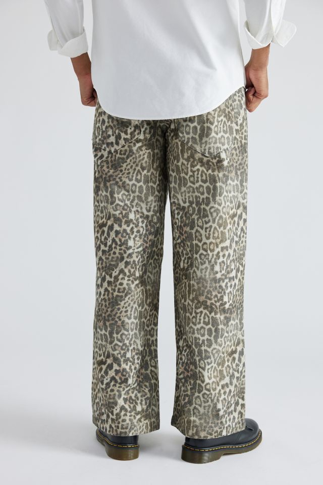 Jaded London Faded Leopard Baggy Fit Jean #1