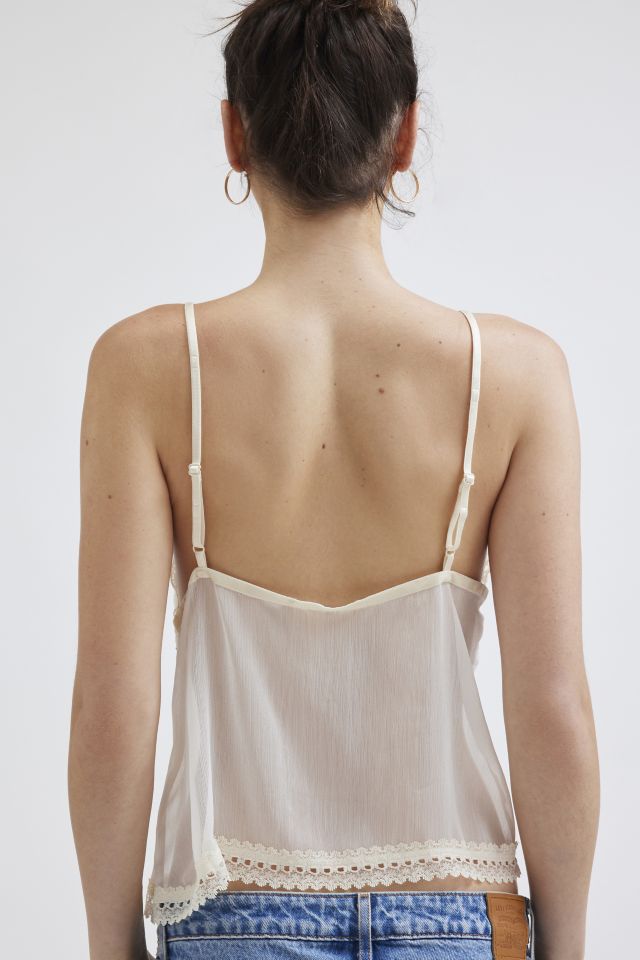Kimchi Blue Ray Sheer Lace Trim Cami #3