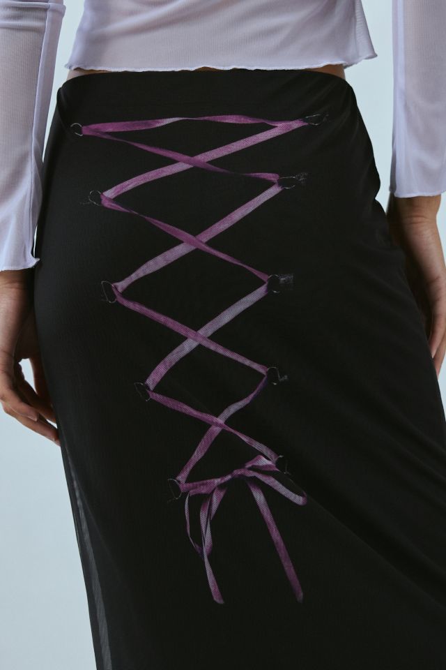 Jupe Longue Graphique Corset Basic Pleasure Mode #1