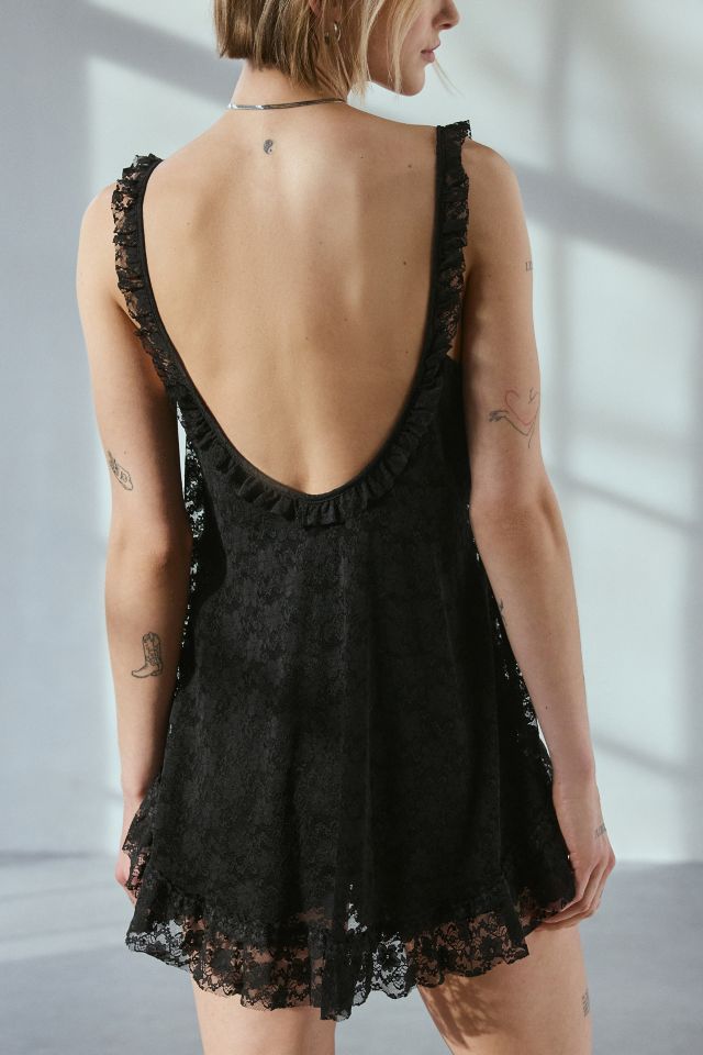 UO Primrose Lace Babydoll Romper #4
