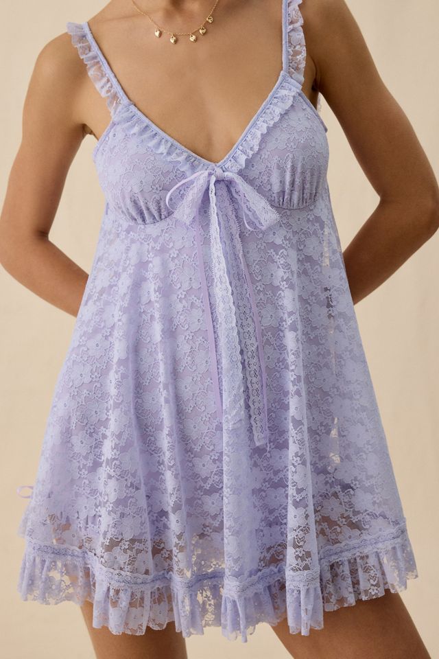 UO Primrose Lace Babydoll Romper #3