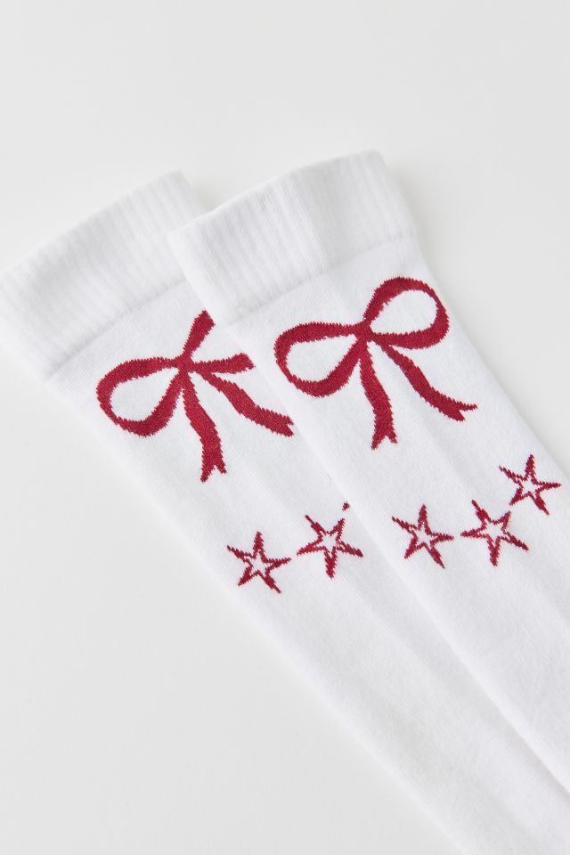 Doublesoul Holly Ultrahigh Bow Sock #1
