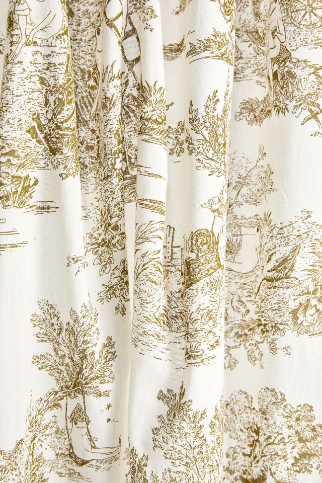 Tie Top Printed Café Curtain Set #2