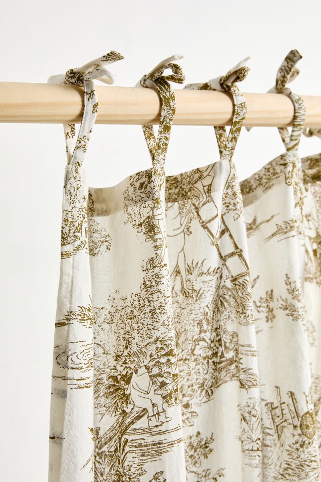 Tie Top Printed Café Curtain Set #3