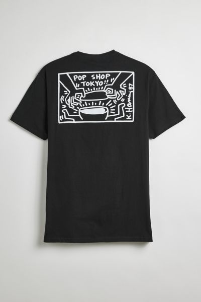 Keith Haring Pop Shop Tokyo Tee In Black, Men's At Urban Outfitters