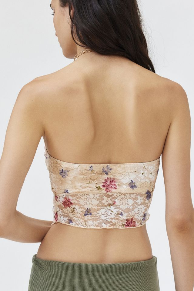 ReMADE By UO Remnants Lace Hanky Hem Tube Top #3