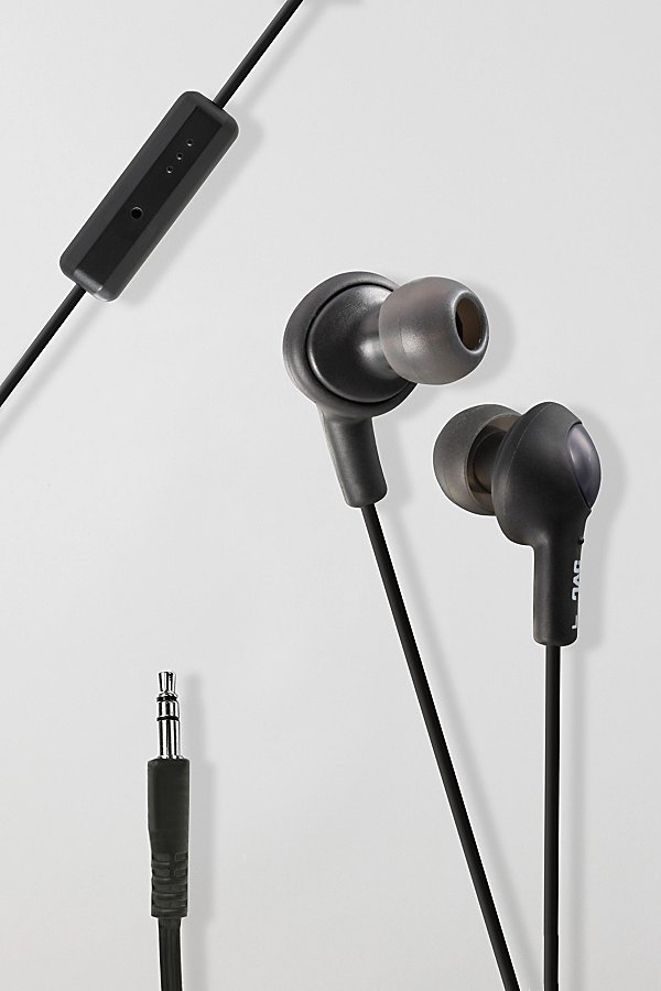 Urban Outfitters Jvc Gumy Plus Wired Earbud Headphones In Black At