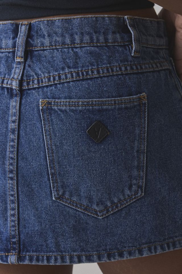 Abrand 99 Bella Low-Rise Denim Mini Skirt #3