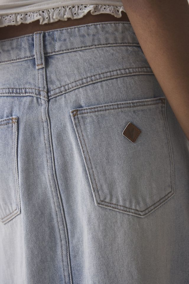 Jupe longue en denim déchiré Abrand 95 Cater High-Low #4
