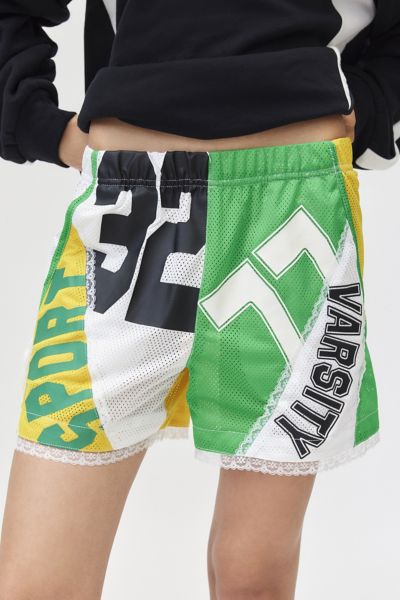 Bdg Jess Spliced Short In Green, Women's At Urban Outfitters In Green