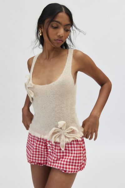 Tyler McGillivary Mimi 3D Floral Applique Knit Tank Top