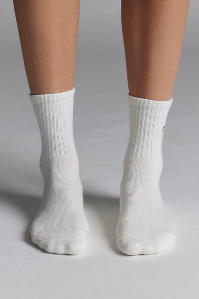 Icon Quarter Ribbed Crew Sock