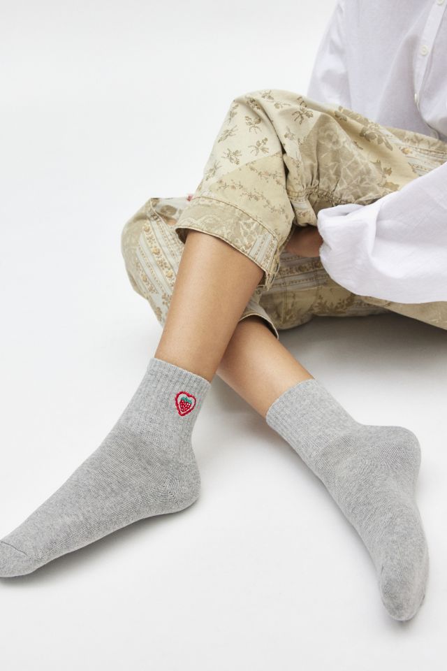 Icon Quarter Ribbed Crew Sock #1