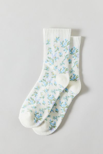 Icon Embroidered Quarter Crew Socks