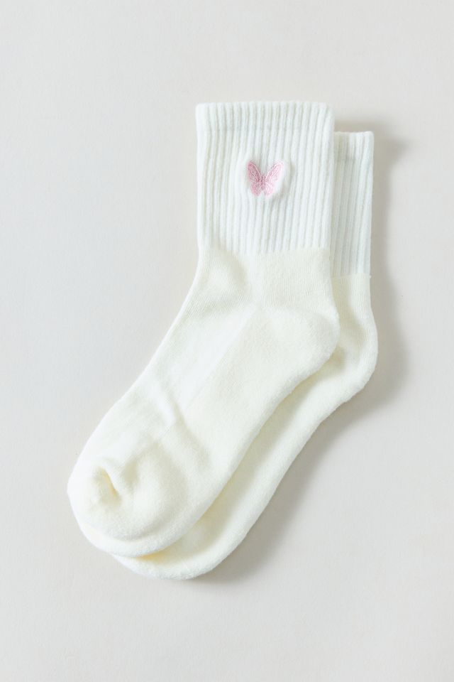 Icon Embroidered Quarter Crew Sock #1