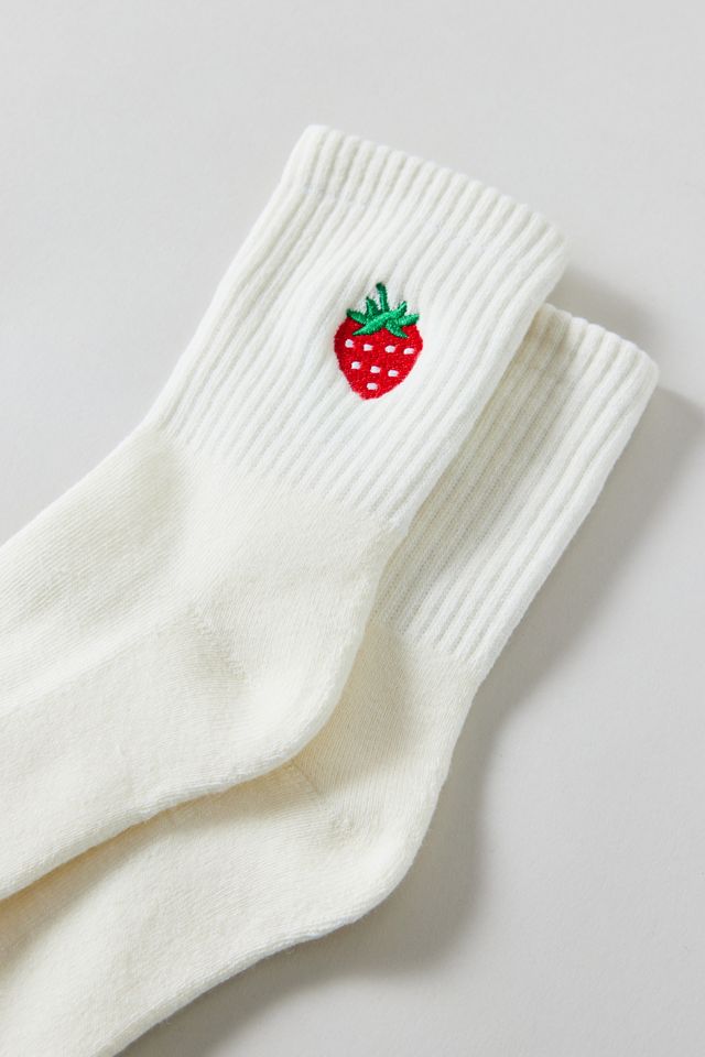 Icon Embroidered Quarter Crew Socks #1