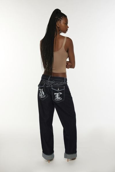 Jaded London Sonic Embroidered Baggy Jean
