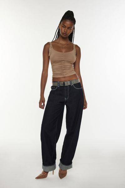 Jaded London Sonic Embroidered Baggy Jean