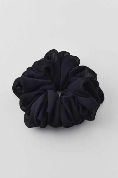 Urban Outfitters Oversized Chiffon Scrunchie In Black, Women's At