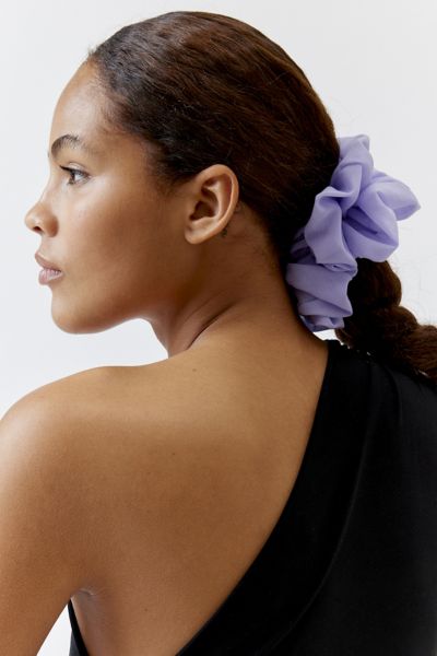 Shop Urban Outfitters Oversized Chiffon Scrunchie In Purple, Women's At