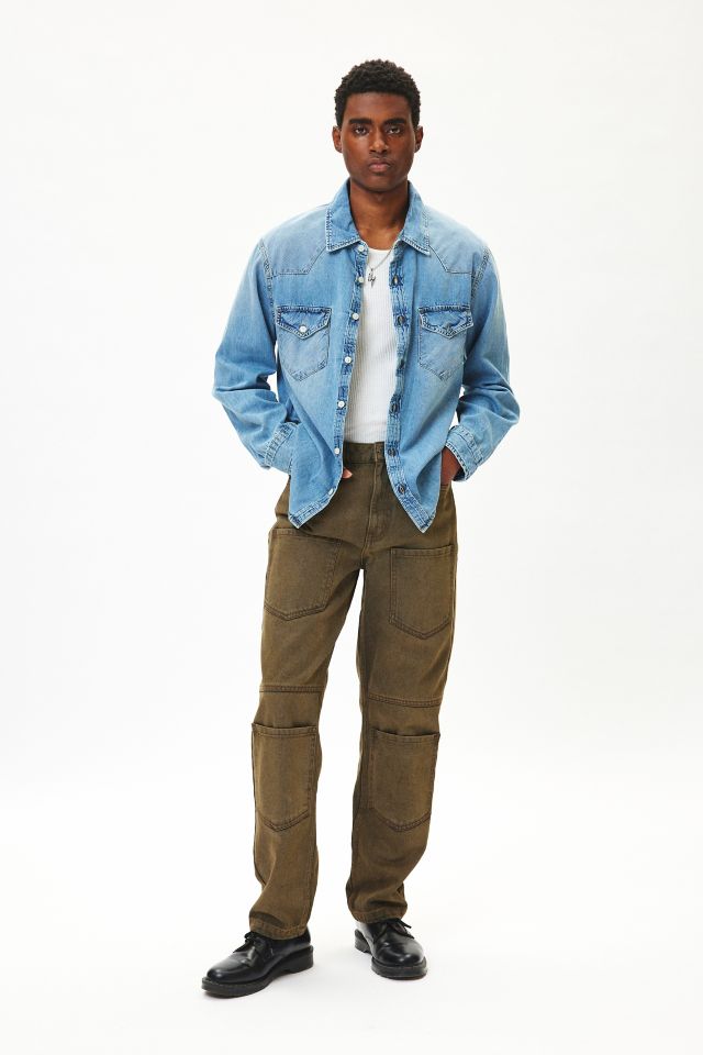 Native Youth Lacy Acid Wash Jean #1