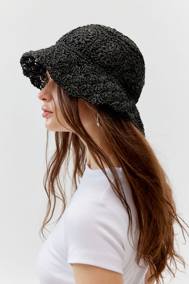 Wyeth Camille Straw Bucket Hat Urban Outfitters