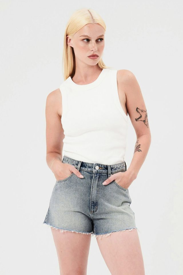 THE HIGH RELAXED DENIM SHORT