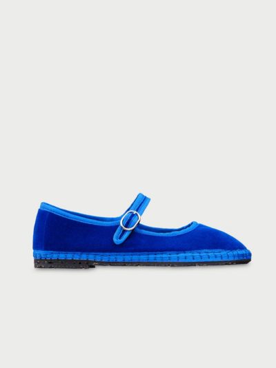 Flabelus Velvet Mary Jane Flat In Oe, Women's At Urban Outfitters