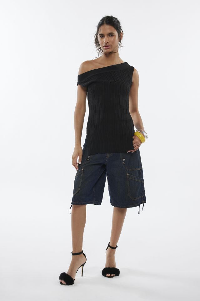 Silence + Noise Emily Off-The-Shoulder Tunic Sweater #1