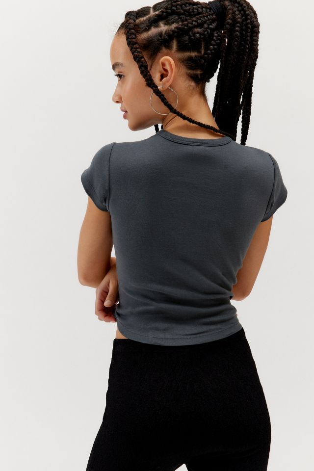 Sporty Lace Trim Baby Tee