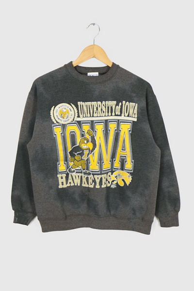 Veste Rétro Vintage Iowa Hawkeyes Années 80, Ligne Craie, Fabriquée Aux USA - Taille L