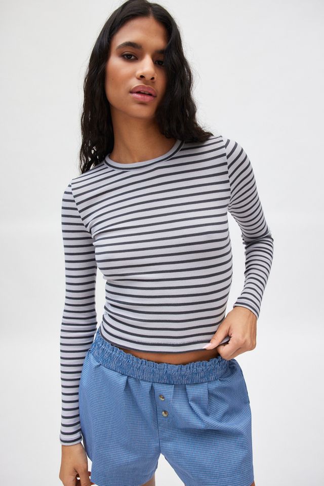 BDG Too Perfect Ribbed Long Sleeve Tee | Urban Outfitters Canada