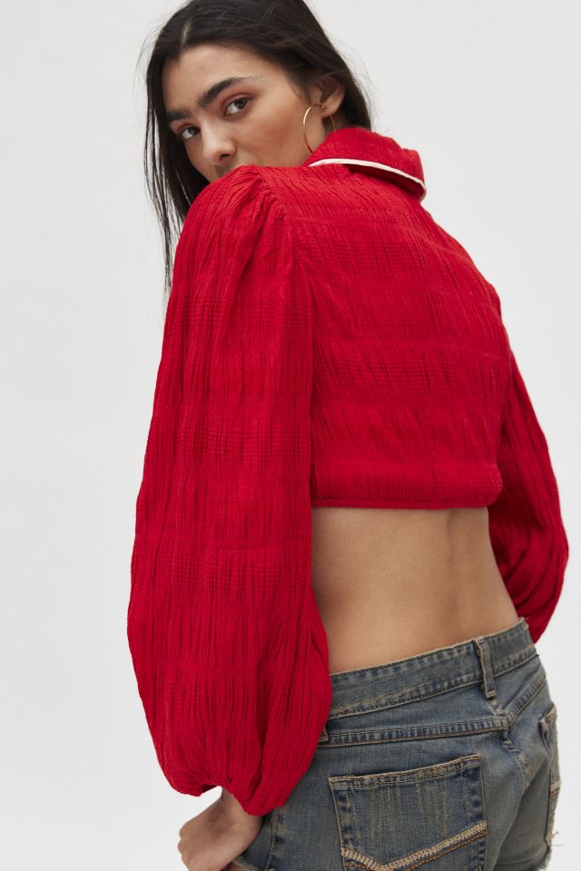 Kimchi Blue Julia Western Cropped Blouse #3