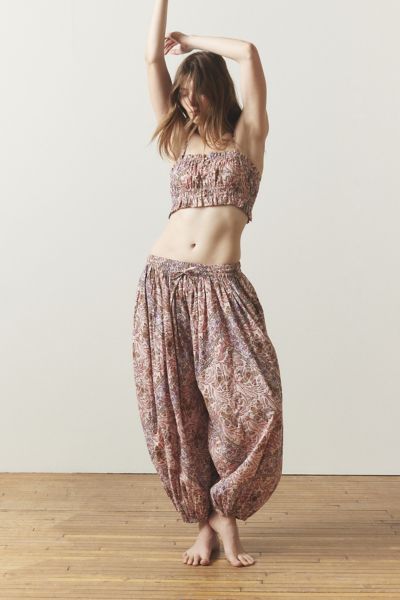Out From Under Jasmine Printed Balloon Pant In Purple, Women's At Urban Outfitters