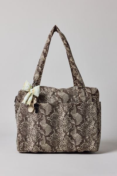 Baggu Small Cloud Carry-on Bag In Snakeskin, Women's At Urban Outfitters In Snakeskin