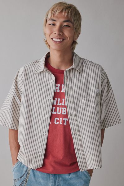 Rolla’s Bowler Grid Knit Short Sleeve Shirt
