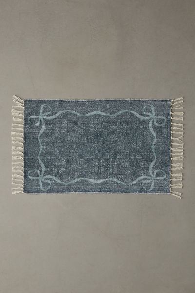 Lacey Bows Brushed Rug