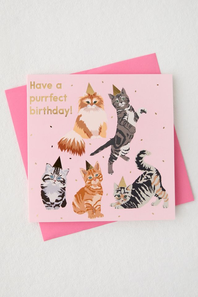 Have A Purr-fect Birthday Card | Urban Outfitters