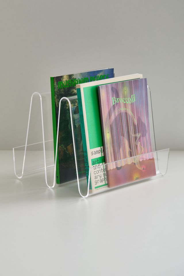 Squiggle Acrylic Magazine Rack #1