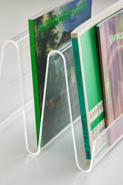 Squiggle Acrylic Magazine Rack - Thumbnail 2