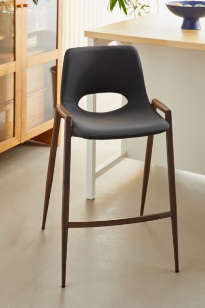 Shop Urban Outfitters Demi Counter Stool - Set Of 2 In Black At